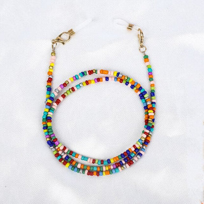 Raibow Color Beaded Glasses Chain