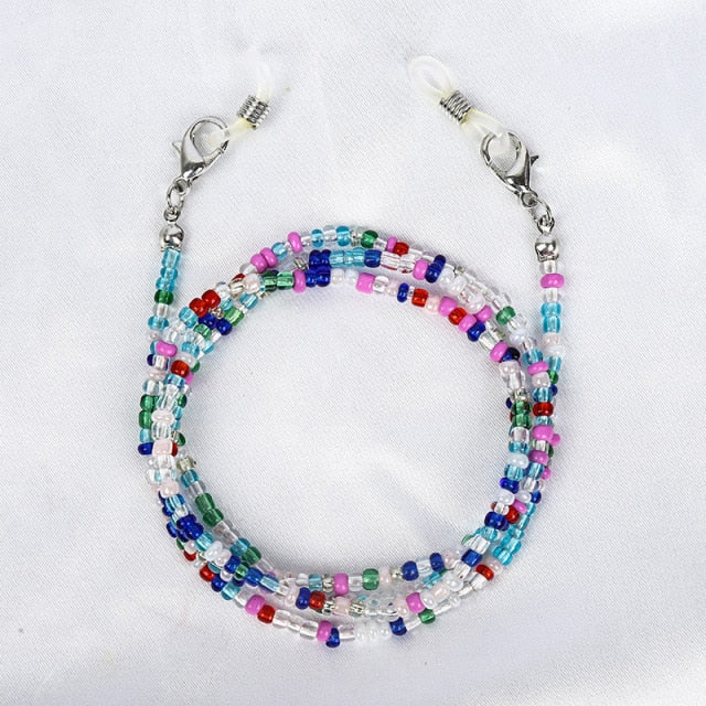 Raibow Color Beaded Glasses Chain