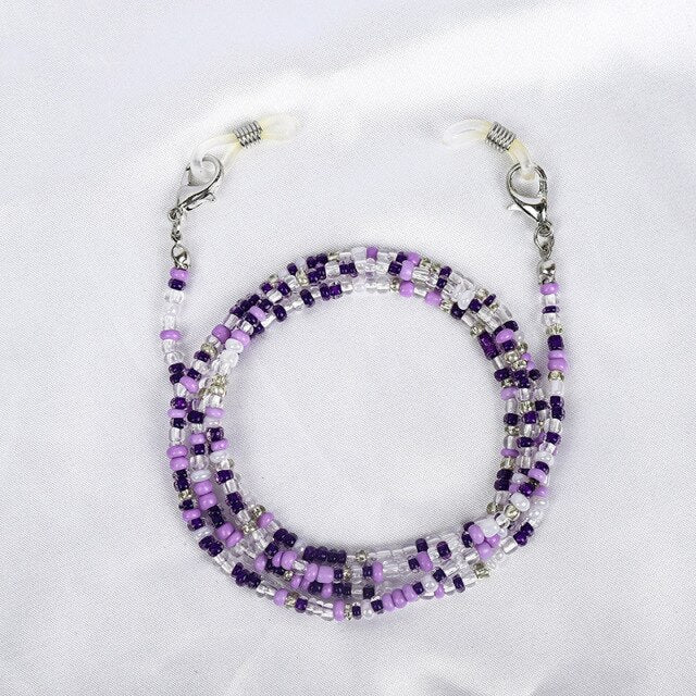 Raibow Color Beaded Glasses Chain