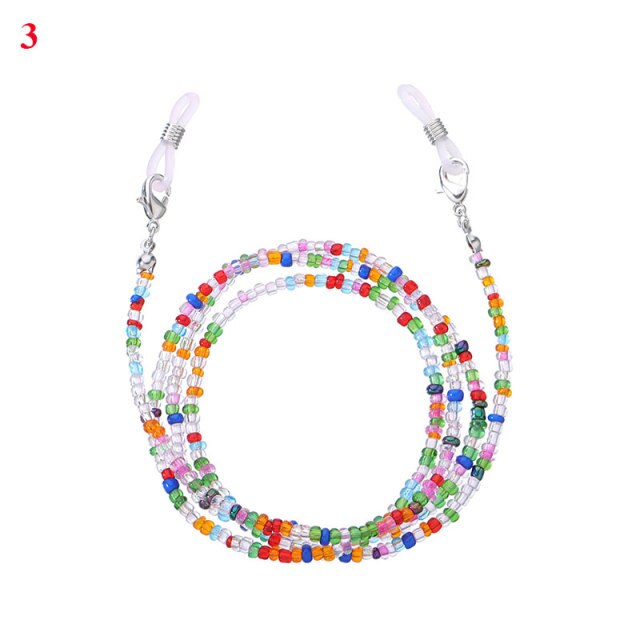 Raibow Color Beaded Glasses Chain