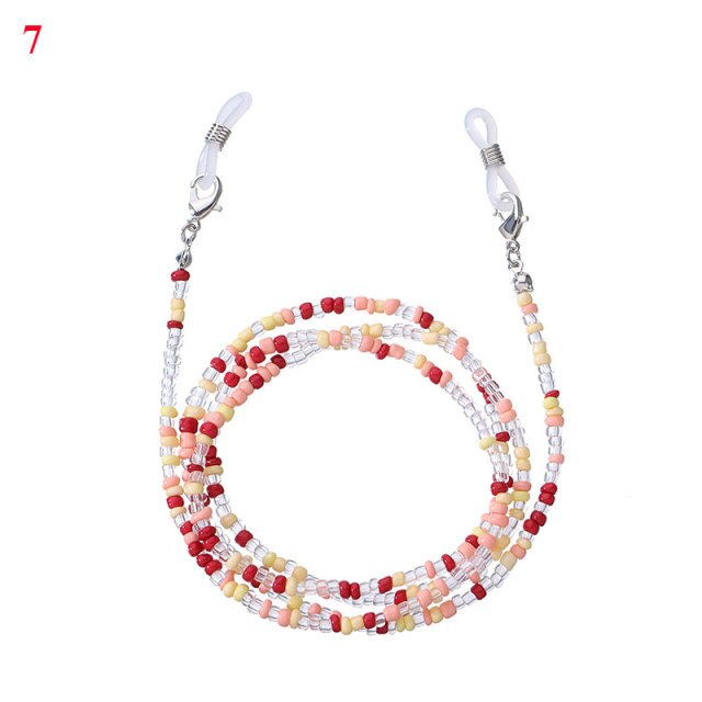 Raibow Color Beaded Glasses Chain
