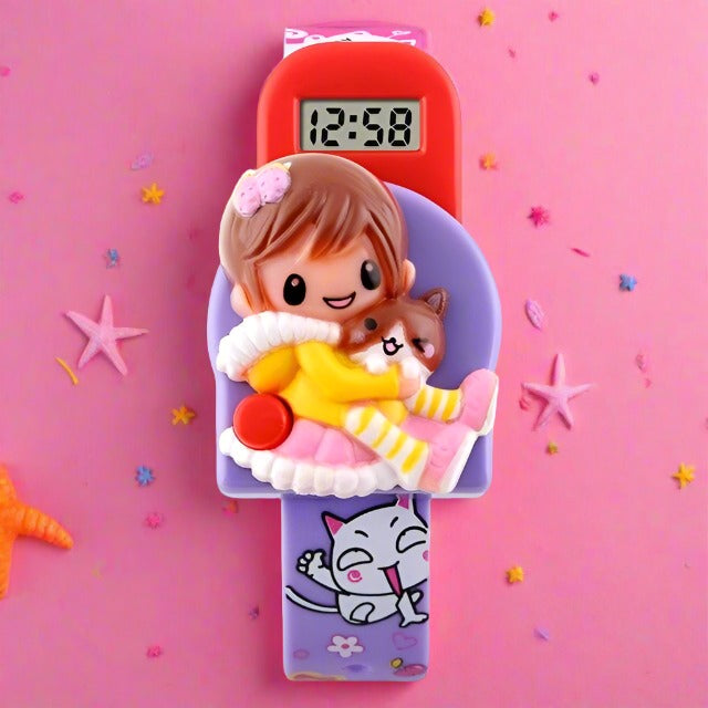 Fantasy Girl's Watch With Girlfriend Dial