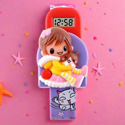 Fantasy Girl's Watch With Girlfriend Dial