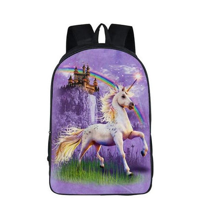 Majestic Unicorn Print Backpack