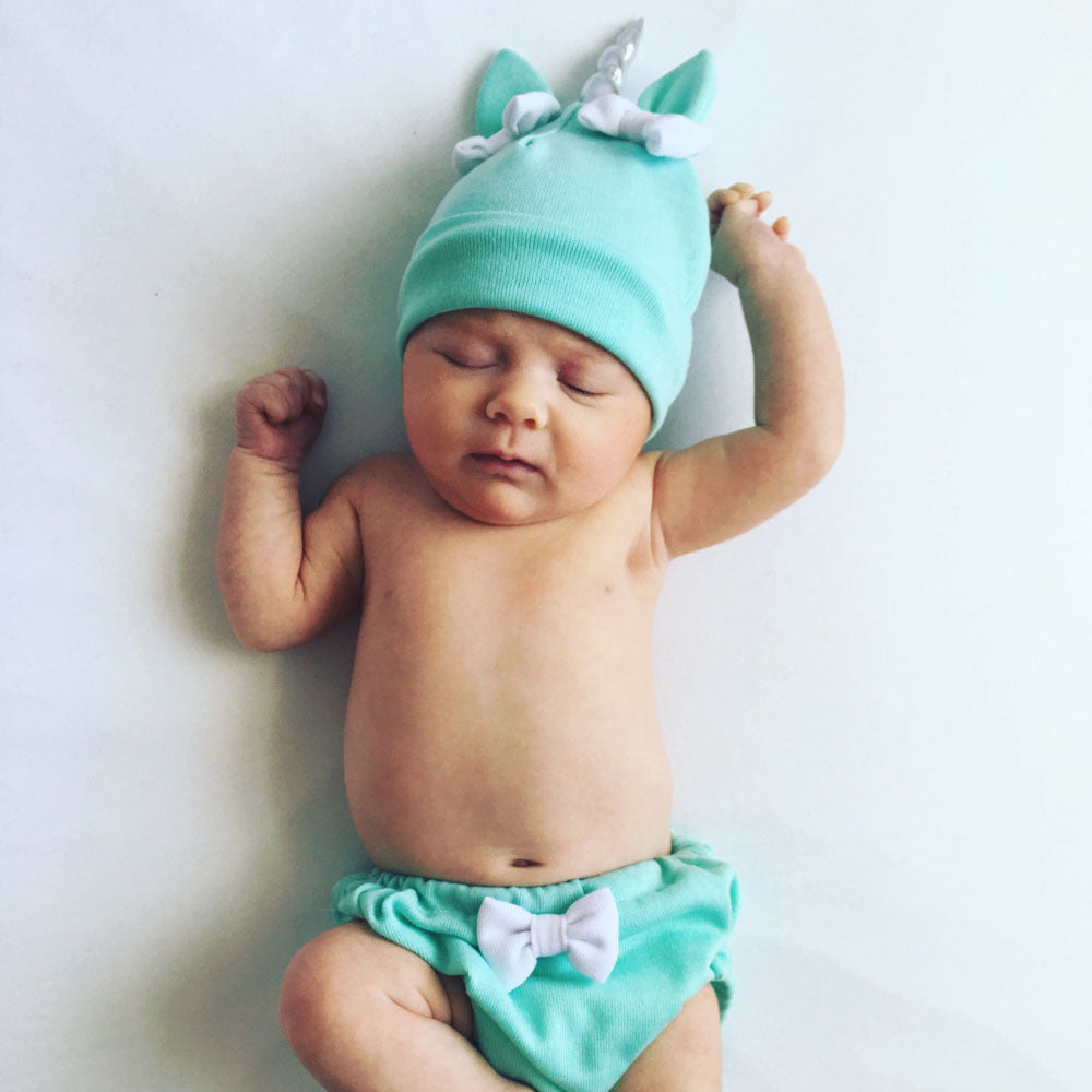 Baby / Toddler Knitted Unicorn Beanie Cap