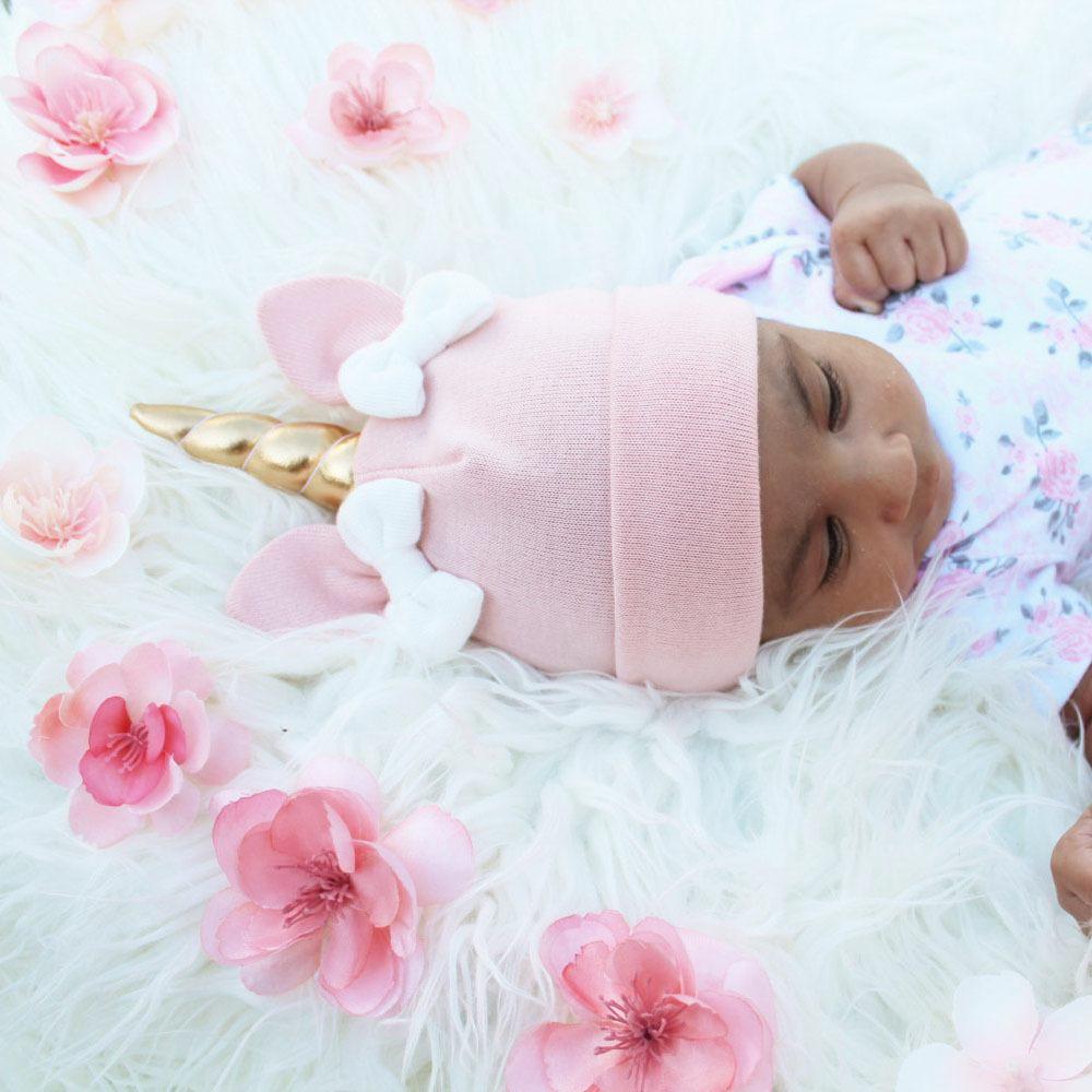 Baby / Toddler Knitted Unicorn Beanie Cap