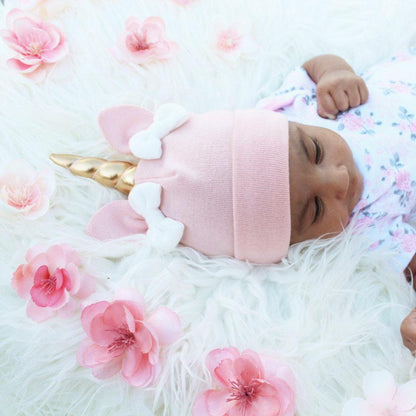 Baby / Toddler Knitted Unicorn Beanie Cap