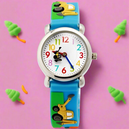 Waterproof Backhoe Loader Educational Watch