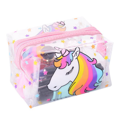 Transparent Unicorn Cosmetic or Pencil Bag
