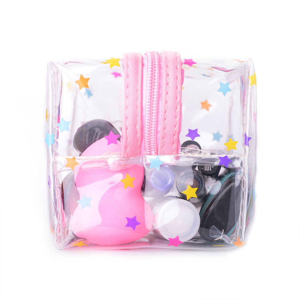 Transparent Unicorn Cosmetic or Pencil Bag