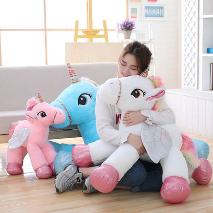 Cute Winged Plush Stuffed Unicorn Toy