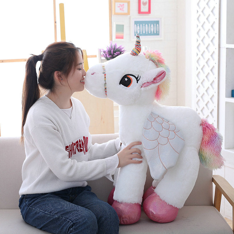 Cute Winged Plush Stuffed Unicorn Toy