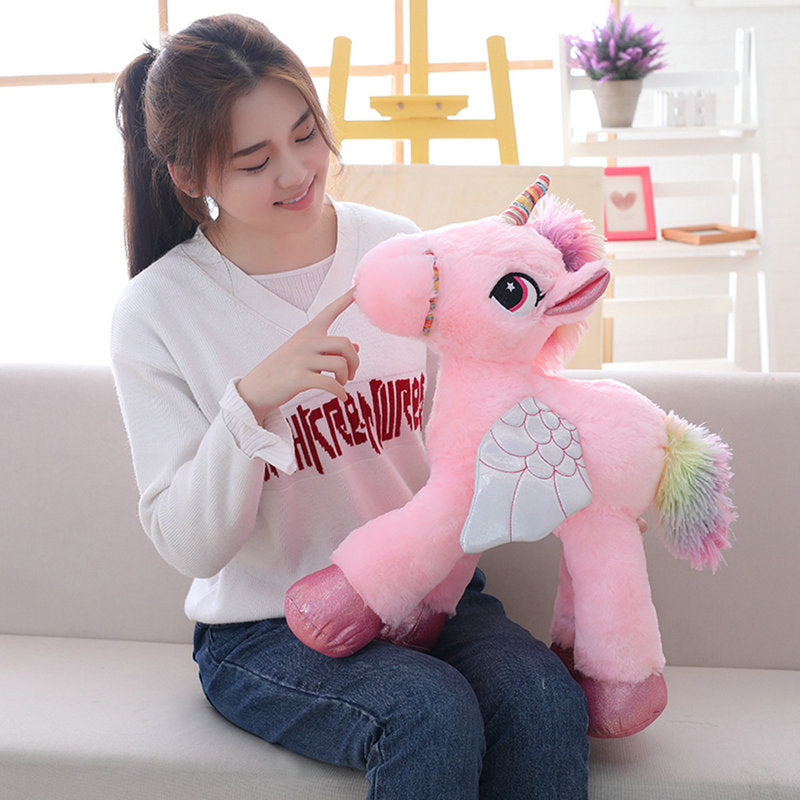 Cute Winged Plush Stuffed Unicorn Toy