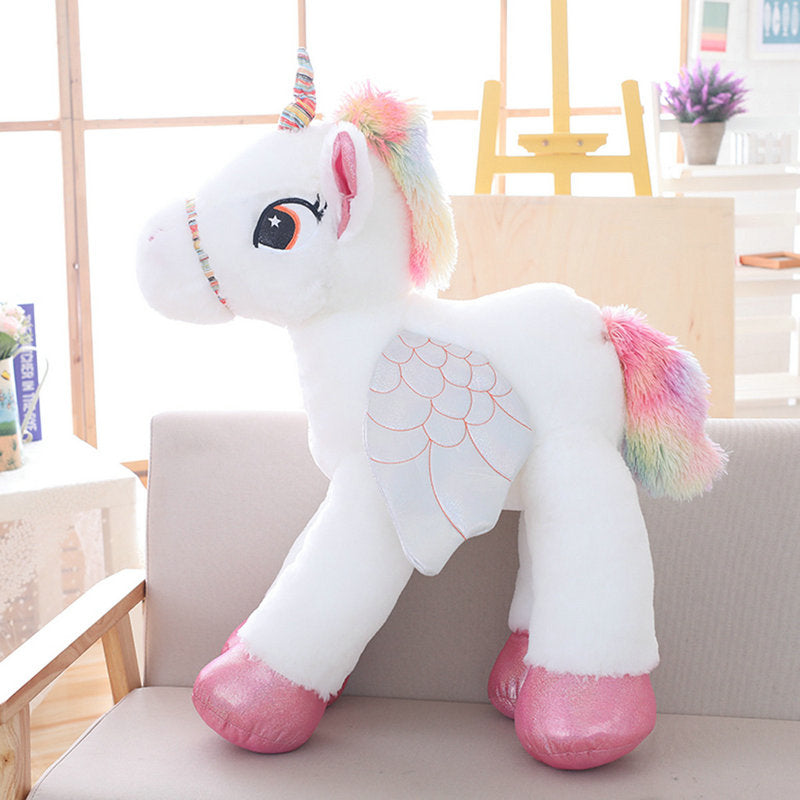 Cute Winged Plush Stuffed Unicorn Toy