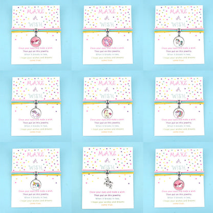 Make A Wish Rainbow Unicorn Charm Bracelet