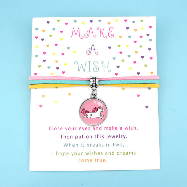 Make A Wish Rainbow Unicorn Charm Bracelet