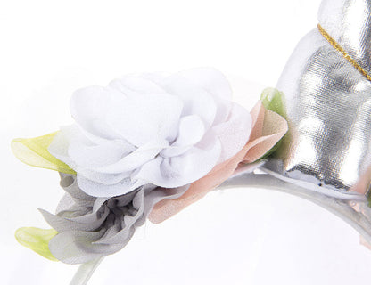 Kids Unicorn Horn Headband Flowers