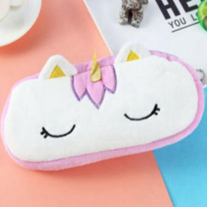 Cute Plush Baby Unicorn Pencil Bag Case