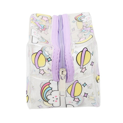Transparent Unicorn Cosmetic or Pencil Bag