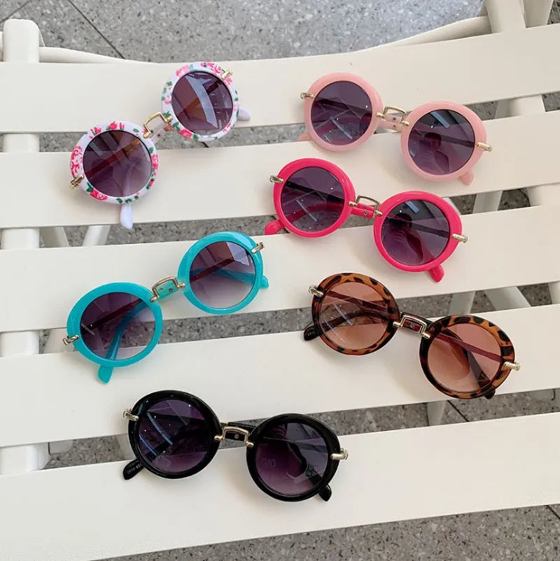 Unisex Kids Retro Round Goggles/ Sunnies.
