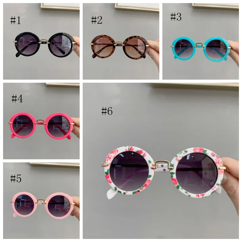 Unisex Kids Retro Round Goggles/ Sunnies.