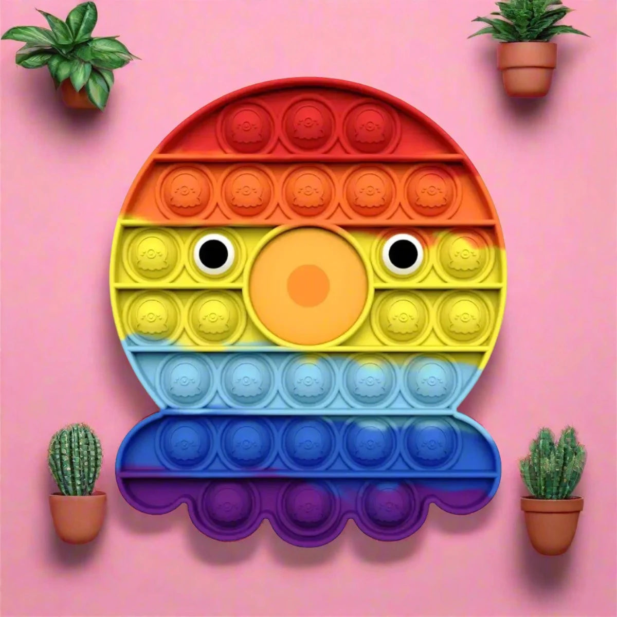 Rainbow Octopus Pop It