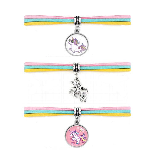 Make A Wish Rainbow Unicorn Charm Bracelet
