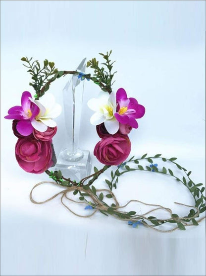 Girls Rapunzel Inspired Flower Halo