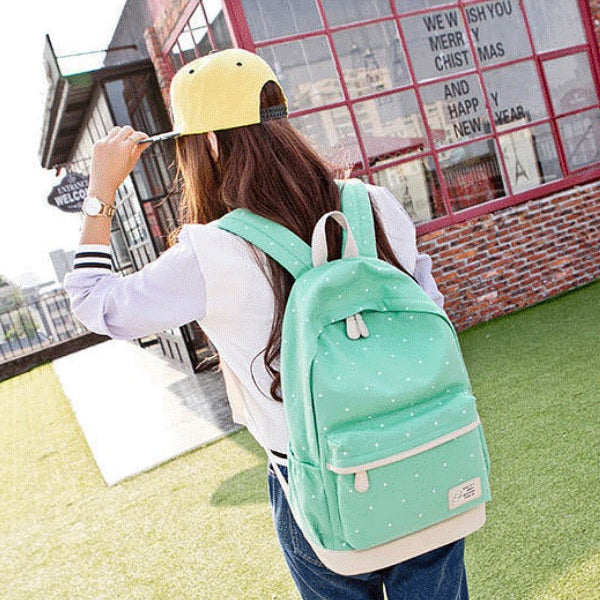 Dabbing Unicorn Canvas Backpack