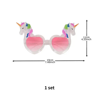 Gold and Glitter Unicorn Sunglasses