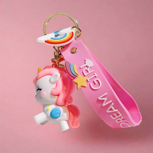Dream Girl Unicorn Keychain