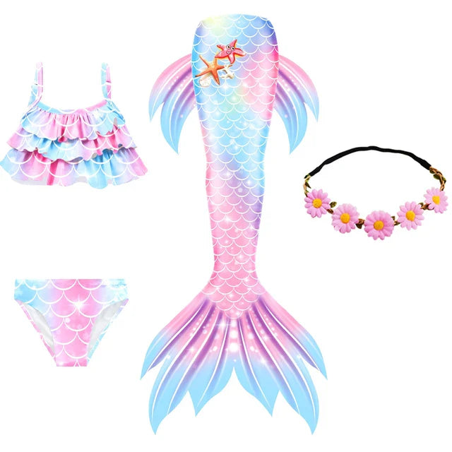 Kids Mermaid Tail and Swimming Suit