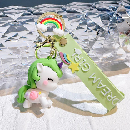 Dream Girl Unicorn Keychain