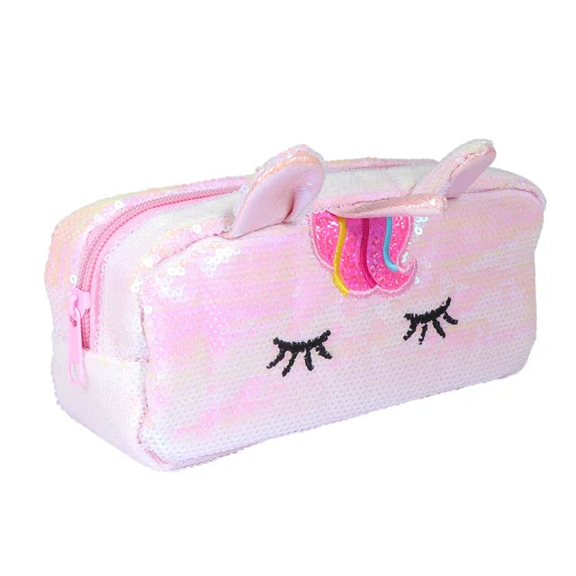 Unicorn Sequin Pencil or Cosmetic Bag