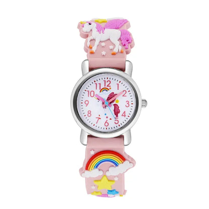 Cute Rubber strap Unicorn watch