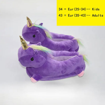 Unicorns Slippers For Kids and Adults