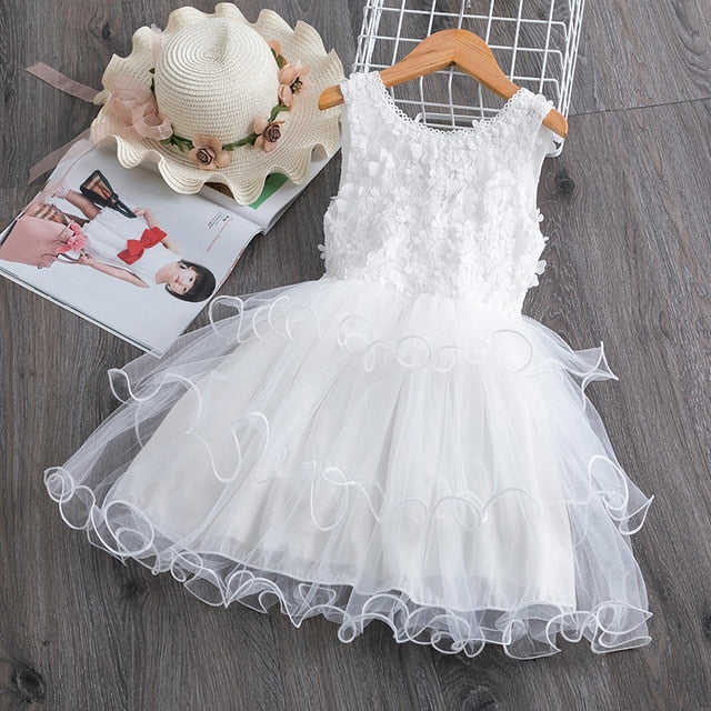 Floral Top Ruffle Tutu Dress