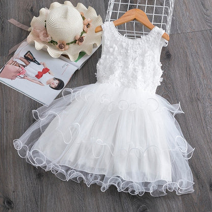 Floral Top Ruffle Tutu Dress