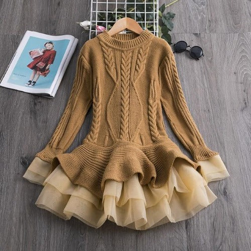 Knitted Flare Dress - 1LoveBaby Store