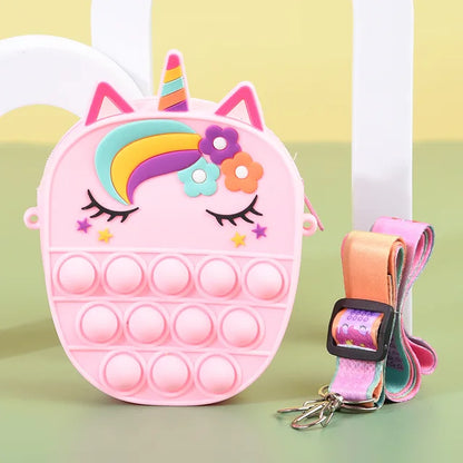 Unicorn Push-Pop Fidget Purse