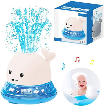 Whale Spray LED Water Toy with UFO Base - 1LoveBaby