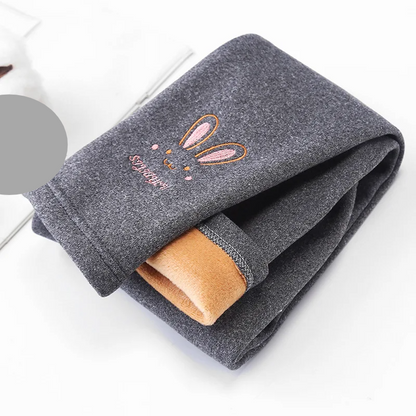Cute Rabbit Leggings - Warm & Cozy for Girls (Autumn/Winter)