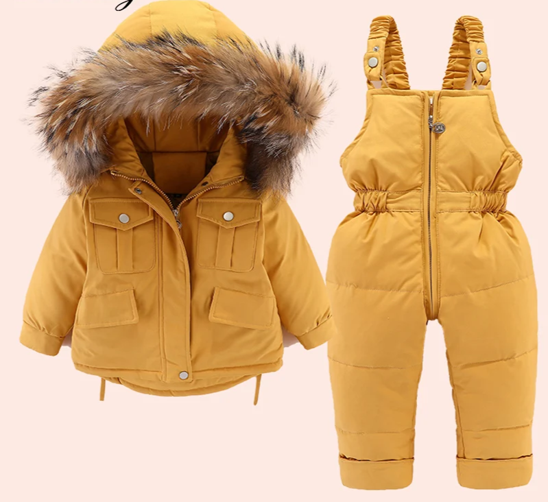Children's Winter Set: Down Jacket + Jumpsuit