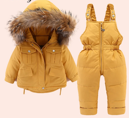 Children's Winter Set: Down Jacket + Jumpsuit